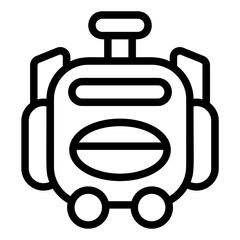 Roll Backpack Line Icon
