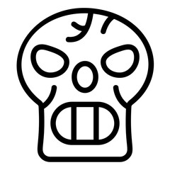 Skull Line Icon