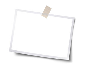 テープで留められた写真の画像合成用フレーム