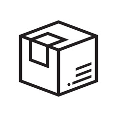 Sealed box sign isolated icon graphic vector	