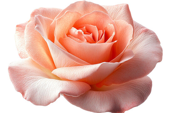Beautiful peach rose flower in full bloom - Powered by Adobe