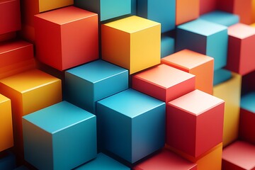 Obraz premium Abstract background of cube