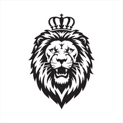 lion head vector