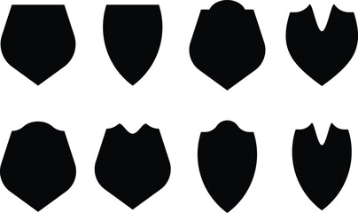 Collection of Abstract Stylish Shield Design