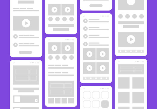 Mobile App Wireframe Layout