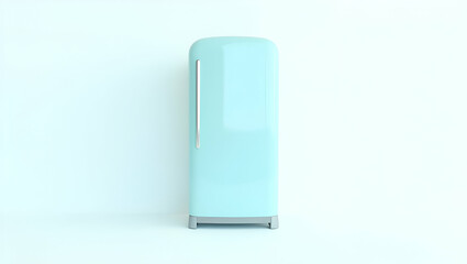 Title: Soft Serene Pastel Blue Refrigerator

