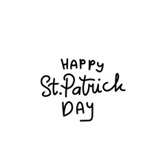 hand drawn st.patrick's day lettering