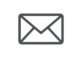 Email envelope icon vector illustration on white background