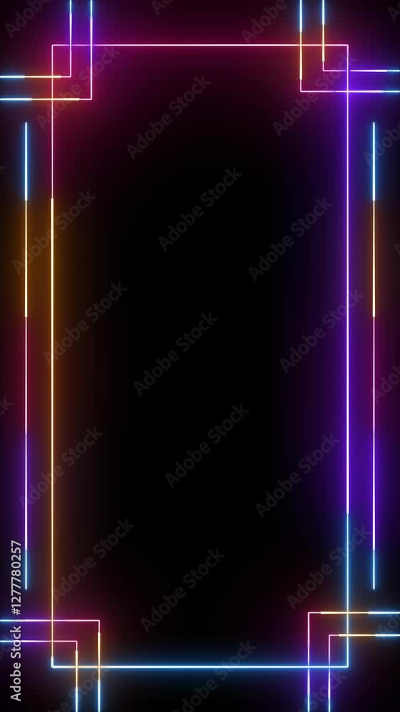 Poster abstract neon studio background in bright colors. colorful neon template soft color background live 