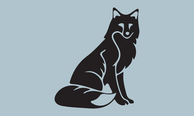 black cat vector illustration