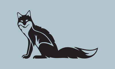 vector illustration of wolf