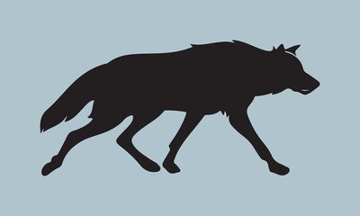 black silhouette of a bull