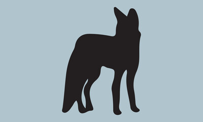black silhouette of a horse