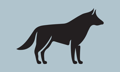 vector illustration of a wolf