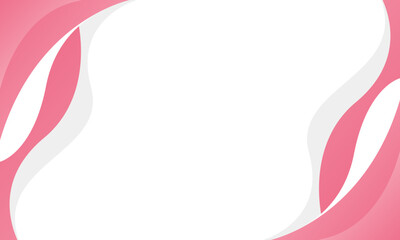 Abstract pink curve background with wave shapes. Pink and white beauty dynamic wallpaper. Template banner background for beauty products, sales, ads, events, web, and pages