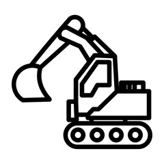excavator vector illustration