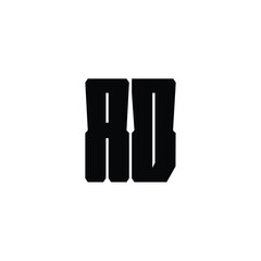 AD monogram logo design letter text name symbol monochrome logotype alphabet character simple logo