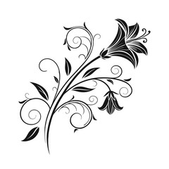 black and white floral background