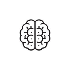 Brain vector logo template