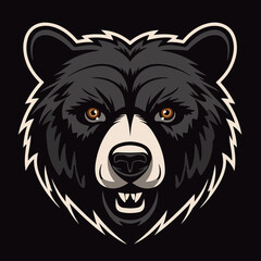 Fototapeta premium Bear Head Illustration