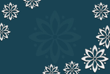 blue floral background