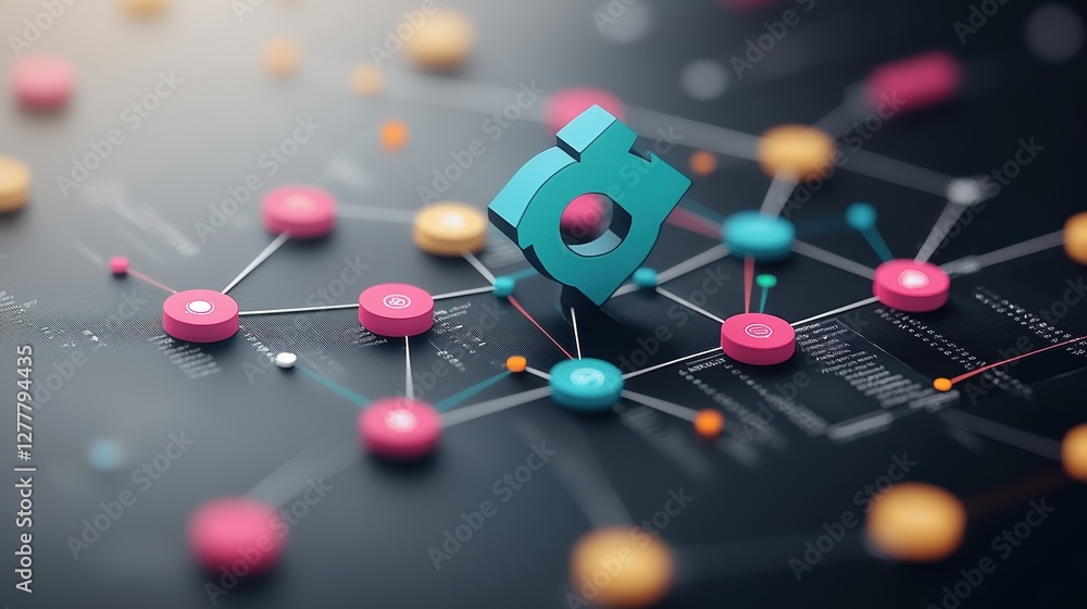 Poster an infographic with icons, charts, and data points representing key performance indicators (kpis) an