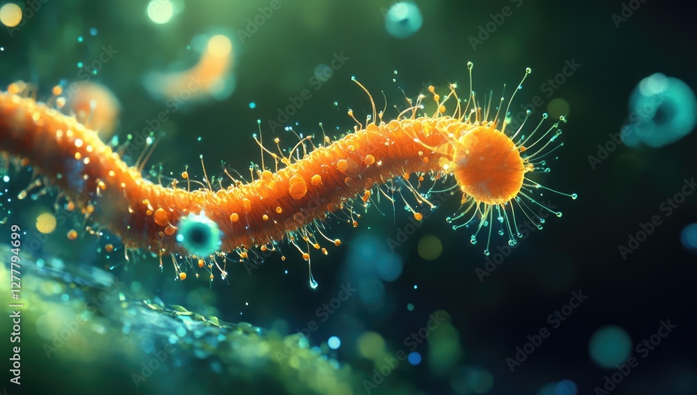 Poster microbial microbe in aqueous environment