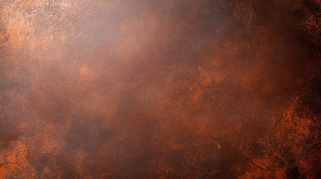 Warm terracotta and deep sienna gradient with rust texture background