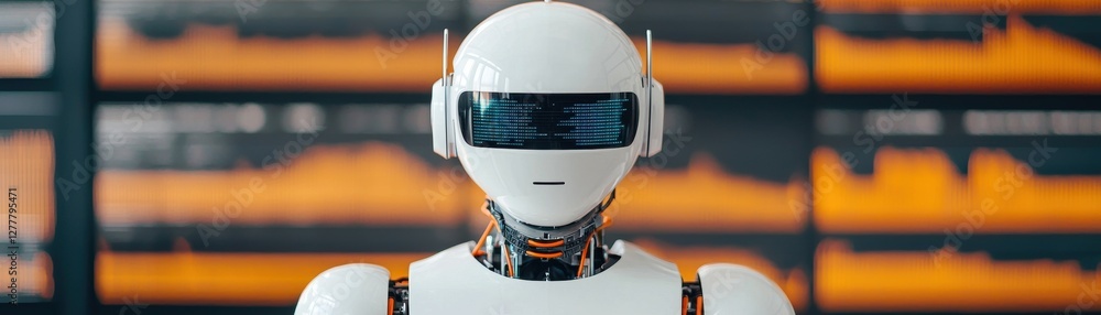 Poster innovative robot interaction technology hub digital art futuristic environment close-up view ai conc