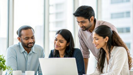 Indian Marketing Team Planning Digital Campaign	
