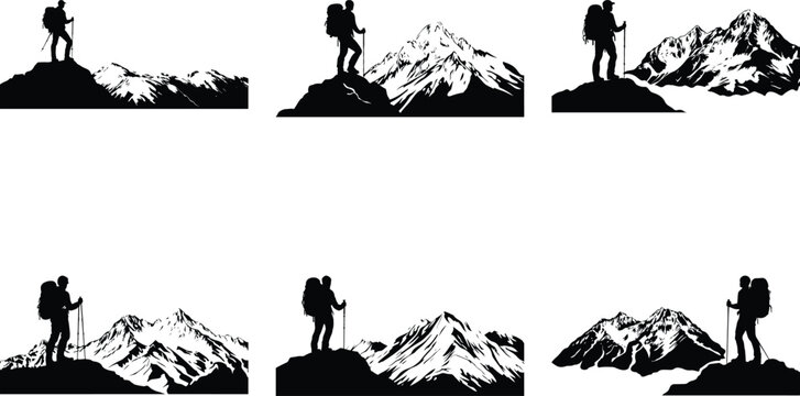 Fearless Hiker on Rock