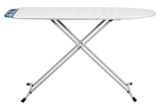 White ironing board isolated with transparent background