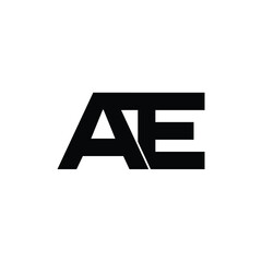 AE monogram logo design letter text name symbol monochrome logotype alphabet character simple logo