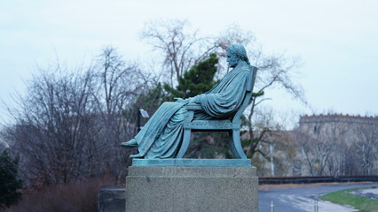 The statue view in the Philadelphia