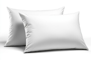 Soft Comfortable Pillows on White Background for Cozy Bedroom Décor and Relaxation
