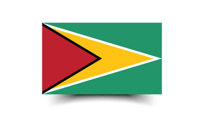 Guyana flag official colors and proportion digital vector illustration