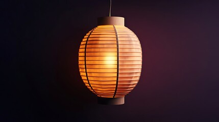 Fototapeta premium Minimalistic Paper Lantern Icon Design