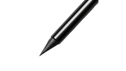 Black eyeliner pencil tip ready to use