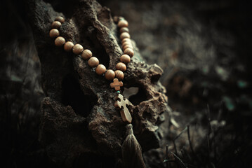 Rosary with rhe cross and beads