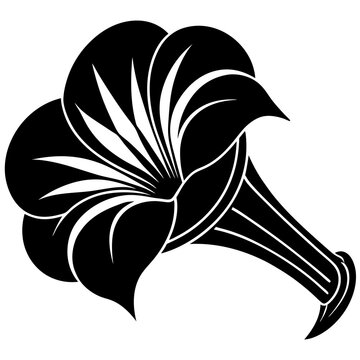 recommend clip art: Petunia Flower Icon – Elegant Trumpet Bloom