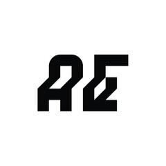 AE monogram logo design letter text name symbol monochrome logotype alphabet character simple logo