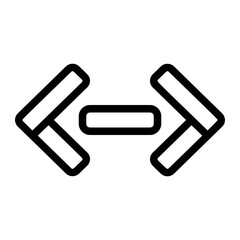 Fototapeta premium Arrow Line Icon
