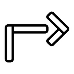 Fototapeta premium Arrow Line Icon
