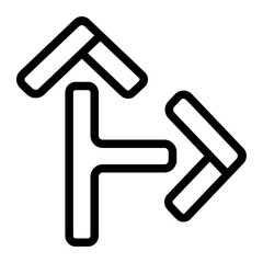 Obraz premium Arrow Line Icon