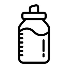 Bottle Drink Line Icon