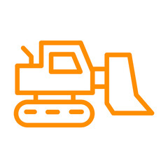 vector excavator icon