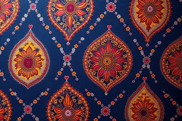Naklejka premium A indian Paisley Motifs