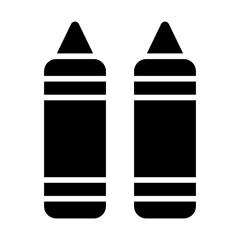 Crayon Solid Icon