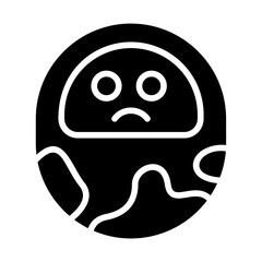 Obraz premium Daruma Doll Solid Icon