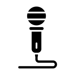 Karaoke Solid Icon